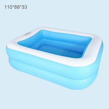 Load image into Gallery viewer, Baby Kid Inflatable Swimming Pool Summer Indoor Yard Inflatable Paddling Pool Large Size Thickened Square Swimming Pool