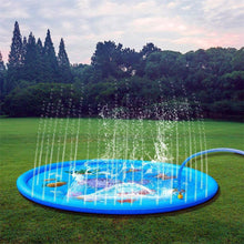 Load image into Gallery viewer, 170/150/100cm PVC Sprinkling Swimming Pool Water Play mat Summer Lawn Games Pad Family Game Inflatable Spray Water Cushion Pat