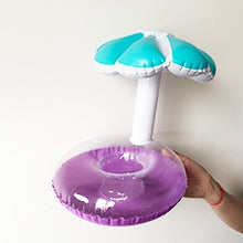 Load image into Gallery viewer, 24 styles Mini Inflatable Shape Water Swimming Pool Drink Cup Stand Holder Float Toy Coasters For Water Beverage Beer Bottle