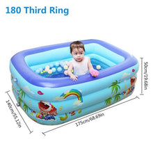 Load image into Gallery viewer, 150/180CM Inflatable Swimming Pool PVC Thickened 3-Ring Paddling Pool Bathing Tub Summer Swimming Pool For Adult Kids piscina