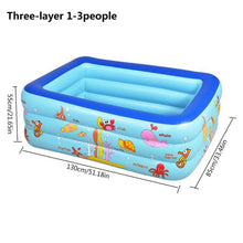 Load image into Gallery viewer, 150/180CM Inflatable Swimming Pool PVC Thickened 3-Ring Paddling Pool Bathing Tub Summer Swimming Pool For Adult Kids piscina