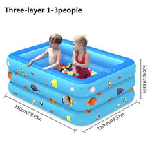 Load image into Gallery viewer, 150/180CM Inflatable Swimming Pool PVC Thickened 3-Ring Paddling Pool Bathing Tub Summer Swimming Pool For Adult Kids piscina