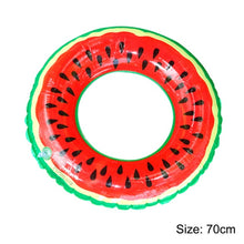 Load image into Gallery viewer, Cute Beach Watermelon Inflatable Swimming Ring Inflatable Pool Float Circle Children Swimming Circle Pool Toys swimming vacation