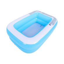 Load image into Gallery viewer, 155cm Inflatable Swimming Pool Square Kids Children's Home Use Paddling Pool Portable Foldable Children Baby Bathing Tub