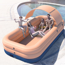 Load image into Gallery viewer, 210CM 3 Layer Automatic Inflatable Swimming Pool Large pools for family Removable Children's Pool Ocean Ball PVC Thick Bath Kid