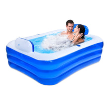 Load image into Gallery viewer, 150/180CM Inflatable Swimming Pool Double Paddling Pool 3 Layers Thickened PVC Outdoor Summer Swimming Pool For Kids Adult