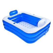 Load image into Gallery viewer, 150/180CM Inflatable Swimming Pool Double Paddling Pool 3 Layers Thickened PVC Outdoor Summer Swimming Pool For Kids Adult