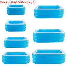 Load image into Gallery viewer, 150-300cm 3Layer Children Inflatable Pool Bathing Tub Kid Adult Home Outdoor Large Swimming Pool Inflatable Square Swimming Pool