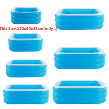 Load image into Gallery viewer, 150-300cm 3Layer Children Inflatable Pool Bathing Tub Kid Adult Home Outdoor Large Swimming Pool Inflatable Square Swimming Pool