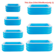 Load image into Gallery viewer, 150-300cm 3Layer Children Inflatable Pool Bathing Tub Kid Adult Home Outdoor Large Swimming Pool Inflatable Square Swimming Pool