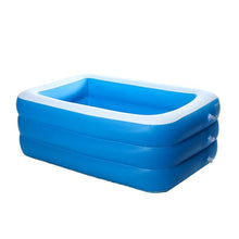 Load image into Gallery viewer, 150-380CM Rectangular Inflatable Swimming Pool Thicken 3 Layers PVC Paddling Pool Bathing Tub Outdoor Summer Pool For Kids