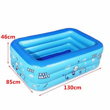 Load image into Gallery viewer, 120cm 2/3Layers Inflatable Square Swimming Pool Children Inflatable Pool Bathing Tub Baby Kid Home Outdoor Large Swimming Pool