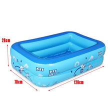 Load image into Gallery viewer, 120cm 2/3layers Inflatable Square Swimming Pool Children Inflatable Pool Bathing Tub Baby Kid Home Outdoor Large Swimming Pool
