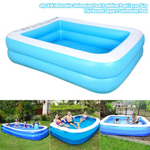 Load image into Gallery viewer, Baby Kid Inflatable Swimming Pool Summer Indoor  Yard Inflatable Paddling Pool Large Size Thickened Square Swimming Pool
