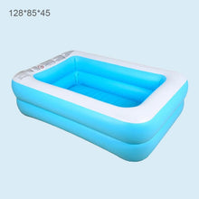 Load image into Gallery viewer, Baby Kid Inflatable Swimming Pool Summer Indoor  Yard Inflatable Paddling Pool Large Size Thickened Square Swimming Pool
