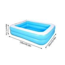 Load image into Gallery viewer, 110/128/155cm Inflatable Swimming Pool Thicken PVC Paddling Pool Bathing Tub Summer Water Games Swimming Pool For Kids piscina
