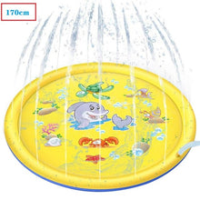 Load image into Gallery viewer, 170/150/100cm PVC Sprinkling Swimming Pool Water Play mat Summer Lawn Games Pad Family Game Inflatable Spray Water Cushion Pat

