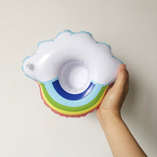 Load image into Gallery viewer, 24 styles Mini Inflatable Shape Water Swimming Pool Drink Cup Stand Holder Float Toy Coasters For Water Beverage Beer Bottle
