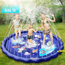 Load image into Gallery viewer, 66’’ 3-in-1 Kids' Sprinkler Pad For Kids Summer Fun Sport Outdoor Water Toy Lawn Inflatable Pool Toys Splash Play Mats Pool
