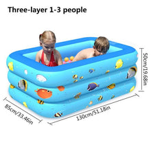 Load image into Gallery viewer, 150/180CM Inflatable Swimming Pool PVC Thickened 3-Ring Paddling Pool Bathing Tub Summer Swimming Pool For Adult Kids piscina
