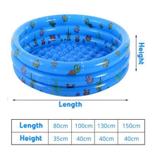 Load image into Gallery viewer, 80/100/130/150CM Portable Indoor Outdoor Baby Swimming Pool Inflatable Children Basin Bathtub kids pool baby Ocean ball pool Toy

