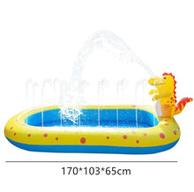 Load image into Gallery viewer, 66’’ 3-in-1 Kids' Sprinkler Pad For Kids Summer Fun Sport Outdoor Water Toy Lawn Inflatable Pool Toys Splash Play Mats Pool
