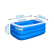 Load image into Gallery viewer, 10/7/5ft 150cm/210cm/305cm Home Use Inflatable Large Swimming Pool 3 Layers Outdoor Indoor Baby Kids family Pool Bathing Tub
