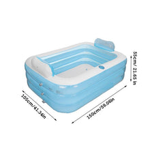 Load image into Gallery viewer, 360L/800L Folding Inflatable Bathtubs Warm Bath Tub Adult PVC Portable Winter Blow Up Home Spa Children Balls Toy Play Pool

