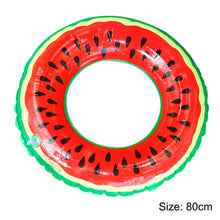 Load image into Gallery viewer, Cute Beach Watermelon Inflatable Swimming Ring Inflatable Pool Float Circle Children Swimming Circle Pool Toys swimming vacation
