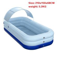 Load image into Gallery viewer, Family Wireless Inflatable Swimming Pool Thick Lounge Pool Summer Water Party Supply For Baby Kids Adult For Outdoor Garden Pool
