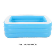 Load image into Gallery viewer, 110-150cm 3Layers Children Inflatable Pool Bathing Tub Foldable Baby Kid Summer Home Indoor Outdoor Square Swimming Pool

