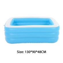 Load image into Gallery viewer, 110-150cm 3Layers Children Inflatable Pool Bathing Tub Foldable Baby Kid Summer Home Indoor Outdoor Square Swimming Pool
