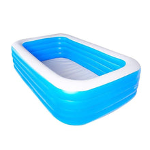Load image into Gallery viewer, 180*125*72cm Summer Rectangular Family Inflatable Swimming Pool Bathing Tub For Kids/Adults Above Ground Outdoor HWC
