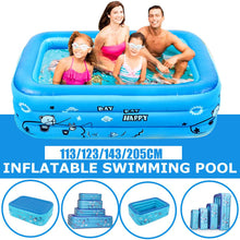 Load image into Gallery viewer, 113/123CM 3 Layers Children Inflatable Pool Bathing Tub Baby Kid Home Outdoor Large Inflatable Square Swimming Pool Water Play
