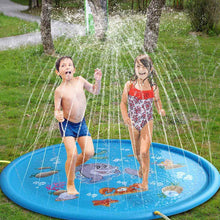 Load image into Gallery viewer, 100/170cm Children Outdoor Funny Toys Kids Inflatable Round Water Splash Play Pools Playing Sprinkler Mat Yard Water Spray Pad
