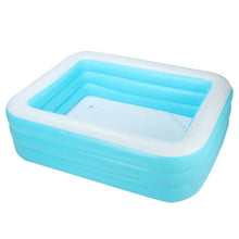 Load image into Gallery viewer, 150cm/180cm/210cm Rectangular Inflatable Swimming Pool Thicken Paddling Pool Bathing Tub Outdoor Summer Swimming Pool For Kid
