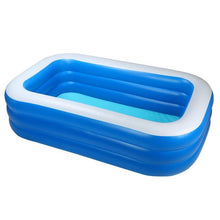 Load image into Gallery viewer, 150cm/180cm/210cm Rectangular Inflatable Swimming Pool Thicken Paddling Pool Bathing Tub Outdoor Summer Swimming Pool For Kid
