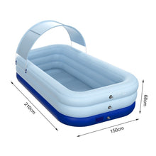 Load image into Gallery viewer, 210CM 3 Layer Automatic Inflatable Swimming Pool Large pools for family Removable Children's Pool Ocean Ball PVC Thick Bath Kid
