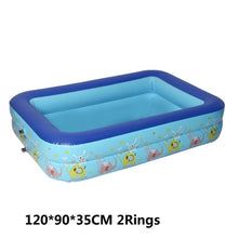 Load image into Gallery viewer, 1.2M/1.3M/1.5M PVC Inflatable Swimming Pool Square Kids Children's Home Use Paddling Pool Portable Foldable Children Bathing Tub
