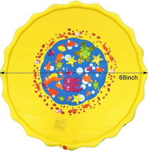Load image into Gallery viewer, 66’’ 3-in-1 Kids' Sprinkler Pad For Kids Summer Fun Sport Outdoor Water Toy Lawn Inflatable Pool Toys Splash Play Mats Pool
