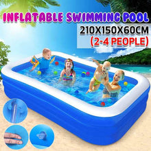 Load image into Gallery viewer, 10/7/5ft 150cm/210cm/305cm Home Use Inflatable Large Swimming Pool 3 Layers Outdoor Indoor Baby Kids family Pool Bathing Tub
