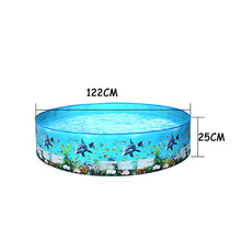 Load image into Gallery viewer, Marine Pattern Family Swimming Pools Outdoor Backyard Foldable Kids Water Pool Swimming Portable Outdoor Elements
