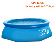 Load image into Gallery viewer, INTEX inflatable swimming pool large family adult pool piscinas grand fold fish pond heighten thickened children's paddling pool
