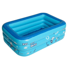 Load image into Gallery viewer, 150/130/120cm 2/3Layers Children Inflatable Pool Bathing Tub Baby Kid Home Outdoor Large Inflatable Square Swimming Pool
