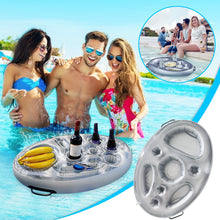 Load image into Gallery viewer, 8 Hole Large Capacity Inflatable Drink Holder Floating Beach Pool Tray pool accessories piscine accessoire

